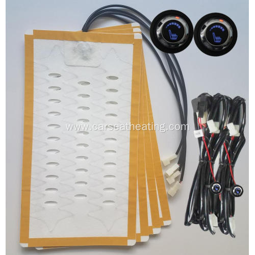 rotated alloy wire singe seat heated pads